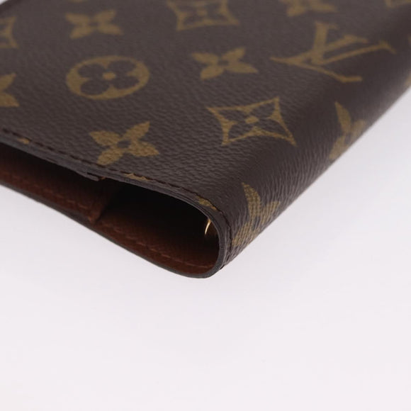 LOUIS VUITTON Monogram Agenda PM Day Planner Cover R20005 LV Auth 213134M