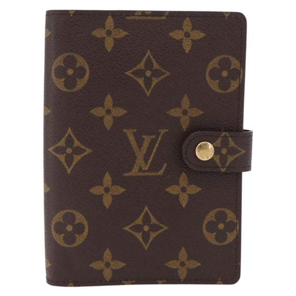 LOUIS VUITTON Monogram Agenda PM Day Planner Cover R20005 LV Auth 213134M
