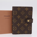 LOUIS VUITTON Monogram Agenda PM Day Planner Cover R20005 LV Auth 213134M-27