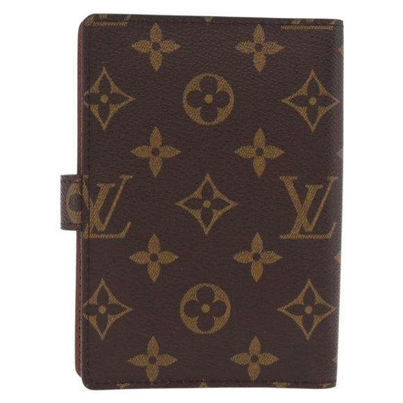 LOUIS VUITTON Monogram Agenda PM Day Planner Cover R20005 LV Auth 213134M