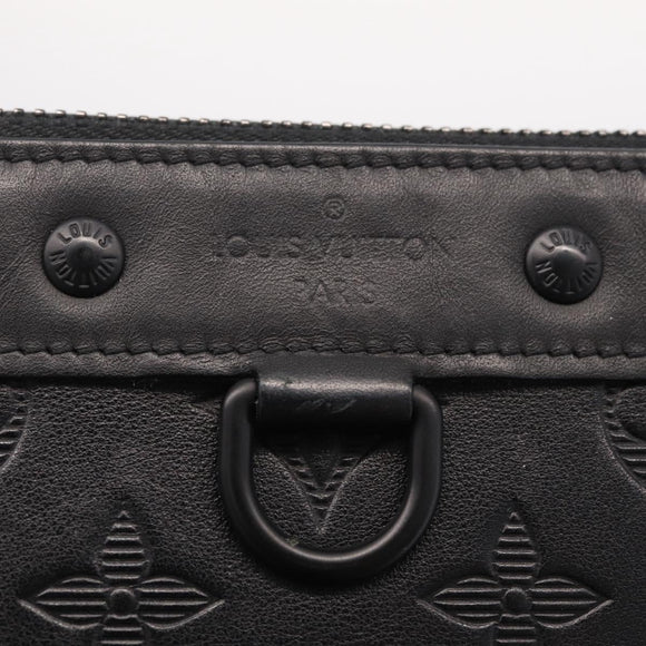LOUIS VUITTON Monogram Shadow Pochette Discovery PM Black M44335 LV Auth 213135A