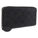 LOUIS VUITTON Monogram Mahina Zippy Long Wallet Black M61867 LV Auth 213136M-1