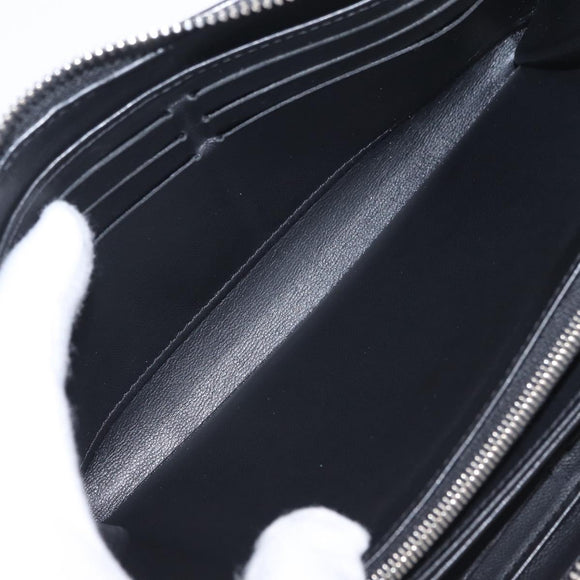 LOUIS VUITTON Monogram Mahina Zippy Long Wallet Black M61867 LV Auth 213136M