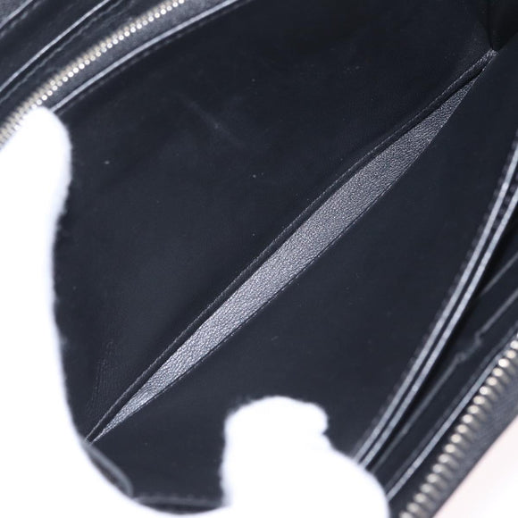 LOUIS VUITTON Monogram Mahina Zippy Long Wallet Black M61867 LV Auth 213136M