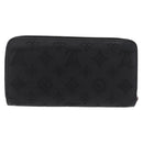LOUIS VUITTON Monogram Mahina Zippy Long Wallet Black M61867 LV Auth 213136M-3