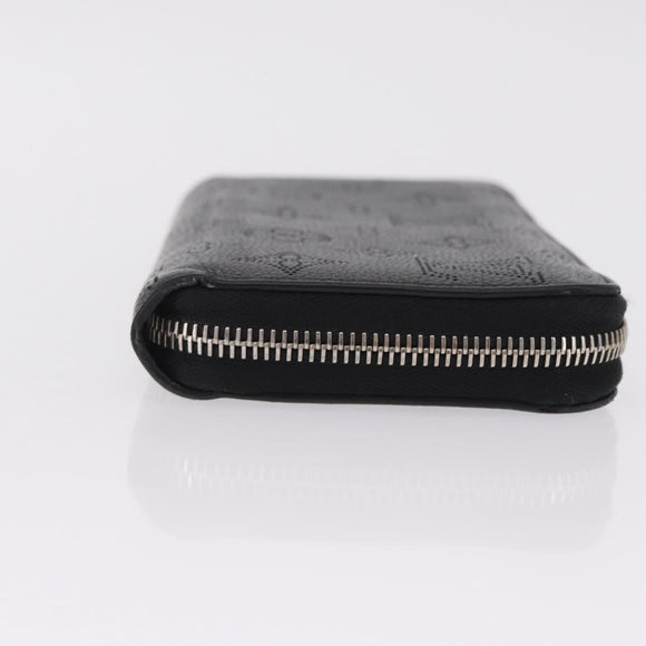 LOUIS VUITTON Monogram Mahina Zippy Long Wallet Black M61867 LV Auth 213136M