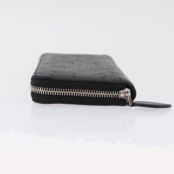 LOUIS VUITTON Monogram Mahina Zippy Long Wallet Black M61867 LV Auth 213136M