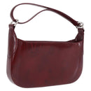 Cartier Must Line Shoulder Bag Patent leather Bordeaux Silver Auth 213137SAM-1