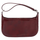 Cartier Must Line Shoulder Bag Patent leather Bordeaux Silver Auth 213137SAM-2