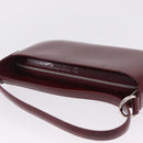 Cartier Must Line Shoulder Bag Patent leather Bordeaux Silver Auth 213137SAM-6