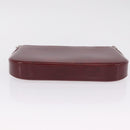 Cartier Must Line Shoulder Bag Patent leather Bordeaux Silver Auth 213137SAM-9