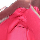 BURBERRY Nova Check Hand Bag Wool Beige Gold Auth 213140A-18