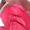BURBERRY Nova Check Hand Bag Wool Beige Gold Auth 213140A-19