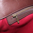 BURBERRY Nova Check Hand Bag Wool Beige Gold Auth 213140A-20