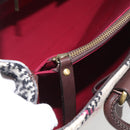 BURBERRY Nova Check Hand Bag Wool Beige Gold Auth 213140A-22
