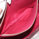 BURBERRY Nova Check Hand Bag Wool Beige Gold Auth 213140A-23