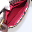 BURBERRY Nova Check Hand Bag Wool Beige Gold Auth 213140A-26