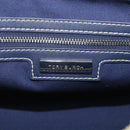 Tory Burch Hand Bag Canvas 2way Beige Silver Auth 213142A-18
