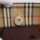 BURBERRY Nova Check Tote Bag Canvas Beige Gold Auth 213143V-19