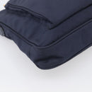 PRADA Shoulder Bag Nylon Navy Gold Auth 213147A-11