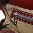 FENDI Zucca Canvas Hand Bag Brown Black Auth 213149V-21