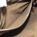 FENDI Zucca Canvas Hand Bag Brown Black Auth 213149V-22