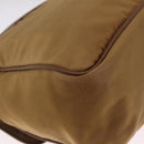 PRADA Shoulder Bag Nylon Brown Silver Auth 213150A-13