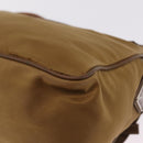 PRADA Shoulder Bag Nylon Brown Silver Auth 213150A-14