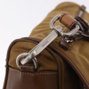 PRADA Shoulder Bag Nylon Brown Silver Auth 213150A-16