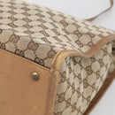 GUCCI GG Canvas Shoulder Bag Beige Gold 109101 Auth 213151-10