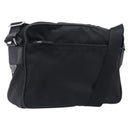PRADA Shoulder Bag Nylon Black Silver Auth 213152-1