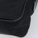 PRADA Shoulder Bag Nylon Black Silver Auth 213152-12
