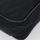 PRADA Shoulder Bag Nylon Black Silver Auth 213152-13