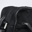 PRADA Shoulder Bag Nylon Black Silver Auth 213152-15