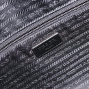PRADA Shoulder Bag Nylon Black Silver Auth 213152-18