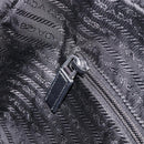PRADA Shoulder Bag Nylon Black Silver Auth 213152-22