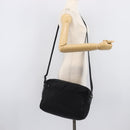 PRADA Shoulder Bag Nylon Black Silver Auth 213152-27