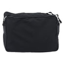 PRADA Shoulder Bag Nylon Black Silver Auth 213152-3