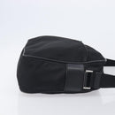 PRADA Shoulder Bag Nylon Black Silver Auth 213152-4