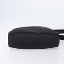 PRADA Shoulder Bag Nylon Black Silver Auth 213152-9