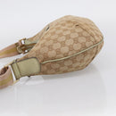 GUCCI GG Canvas Sherry Line Shoulder Bag Gold Beige 181092 Auth 213153A-4