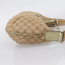 GUCCI GG Canvas Sherry Line Shoulder Bag Gold Beige 181092 Auth 213153A-5