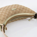 GUCCI GG Canvas Sherry Line Shoulder Bag Gold Beige 181092 Auth 213153A-6