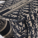 Christian Dior Trotter Canvas Oblique Book Tote Hand Bag Navy Auth 213157M-10