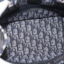 Christian Dior Trotter Canvas Oblique Book Tote Hand Bag Navy Auth 213157M-16