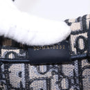 Christian Dior Trotter Canvas Oblique Book Tote Hand Bag Navy Auth 213157M-19