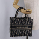 Christian Dior Trotter Canvas Oblique Book Tote Hand Bag Navy Auth 213157M-20
