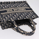 Christian Dior Trotter Canvas Oblique Book Tote Hand Bag Navy Auth 213157M-6