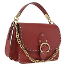 Coach Shoulder Bag Leather 3way Brown Gold Auth 213159A-1