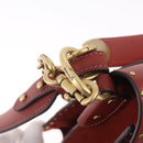 Coach Shoulder Bag Leather 3way Brown Gold Auth 213159A-14